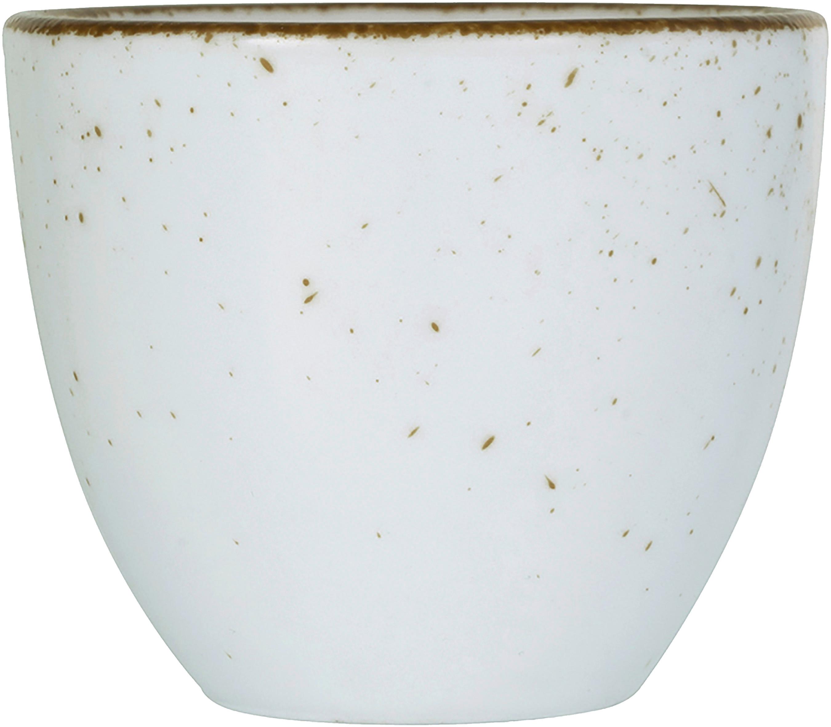 Espressotasse Capri aus Porzellan ca. 80ml - Weiß, MODERN, Keramik (6,5/6,5/6cm) - Premium Living
