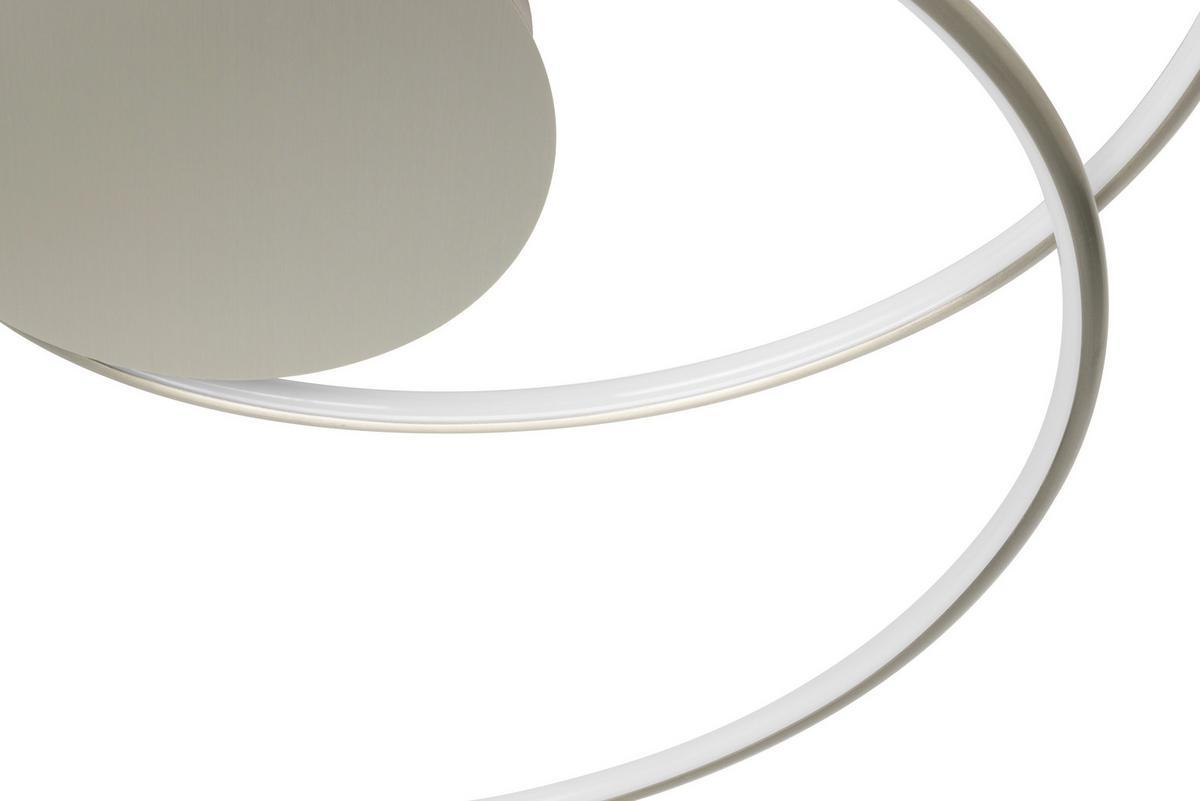 LAMPA SUFITOWA LED BIRMINGHAM *SBN* - kolor niklowy, Lifestyle, tworzywo sztuczne/metal (67/10cm) - Novel