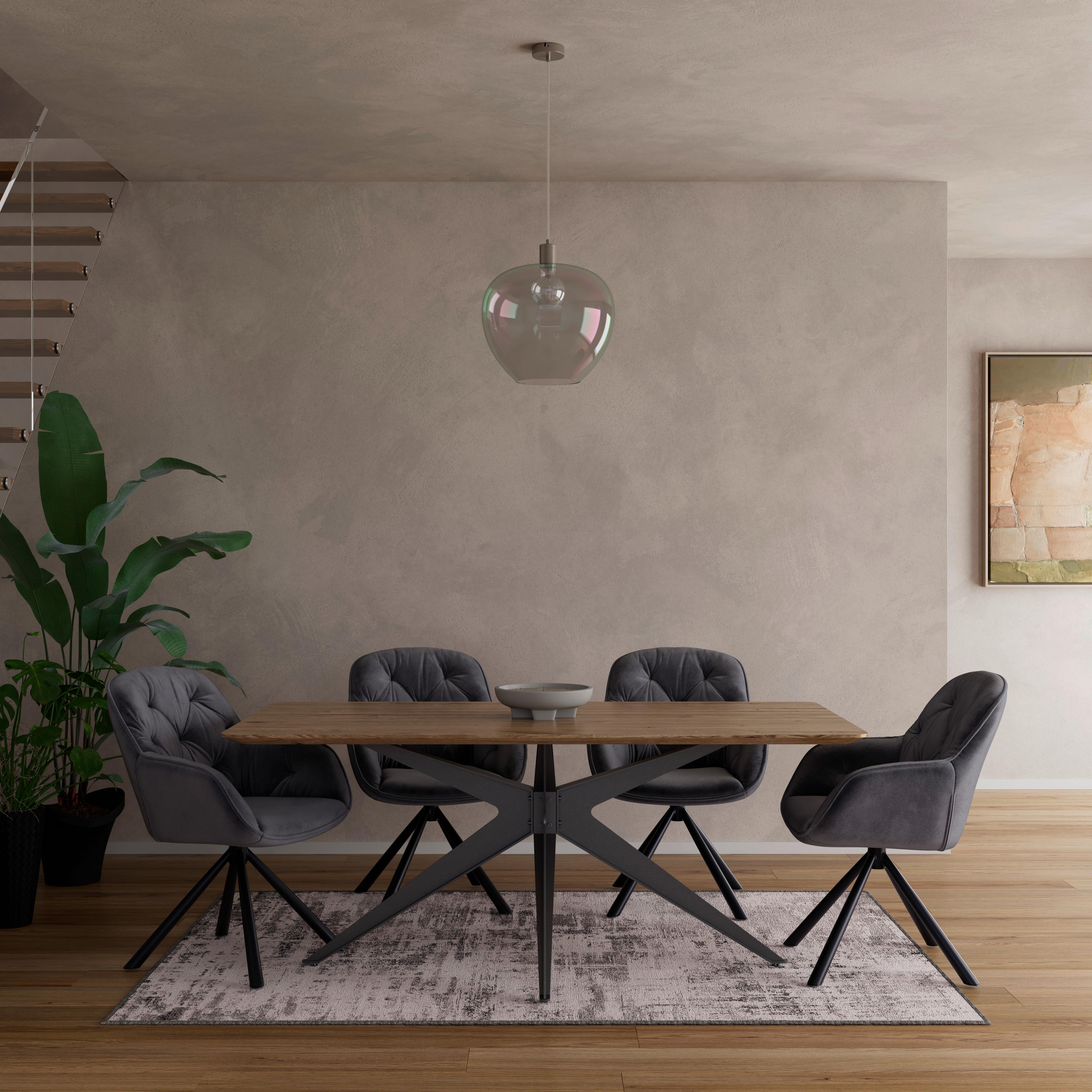 HÄNGLAMPA RENI - champagne/multicolor, Modern, metall/glas (40/120cm)