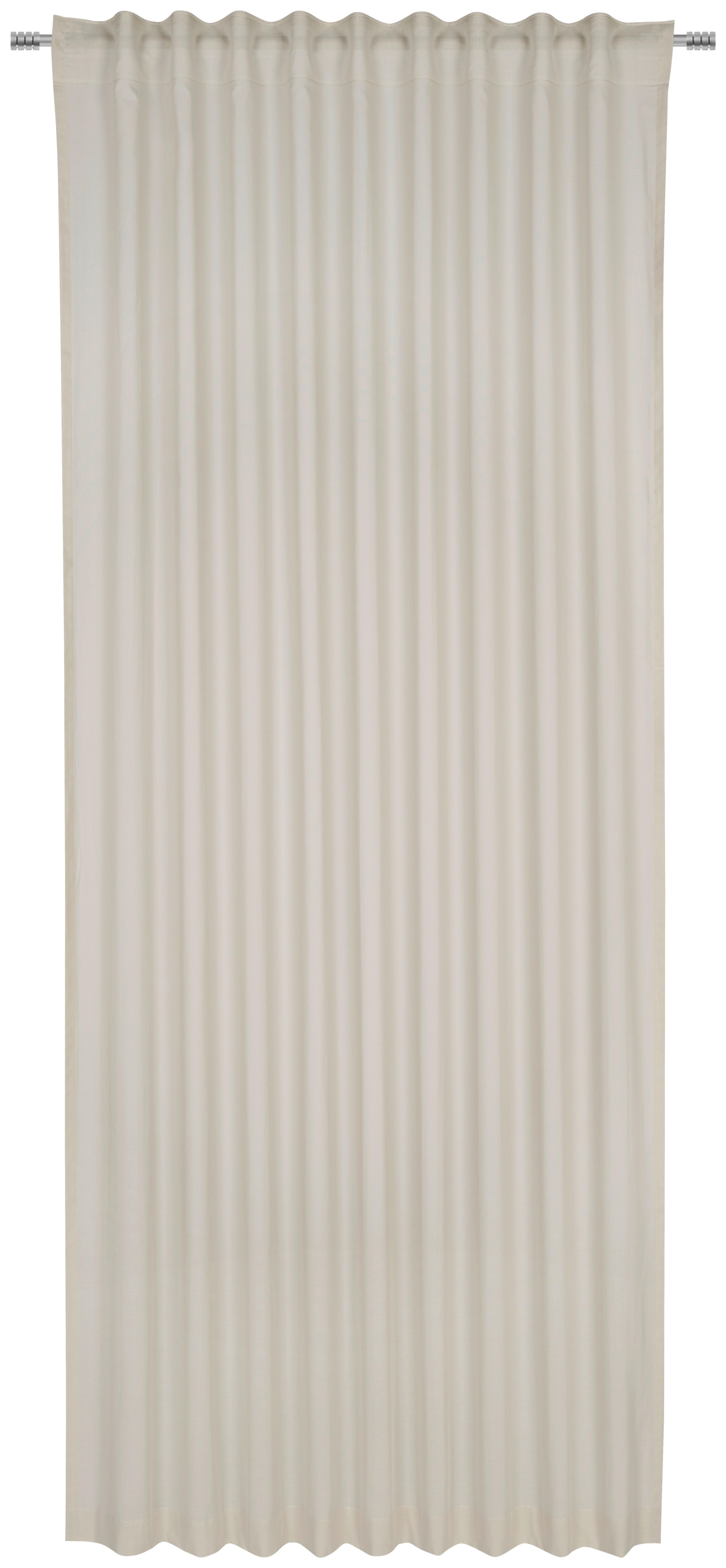 ZASŁONA GOTOWA ELINA - taupe, Basics, tkanina (140/255cm) - Bio:Vio