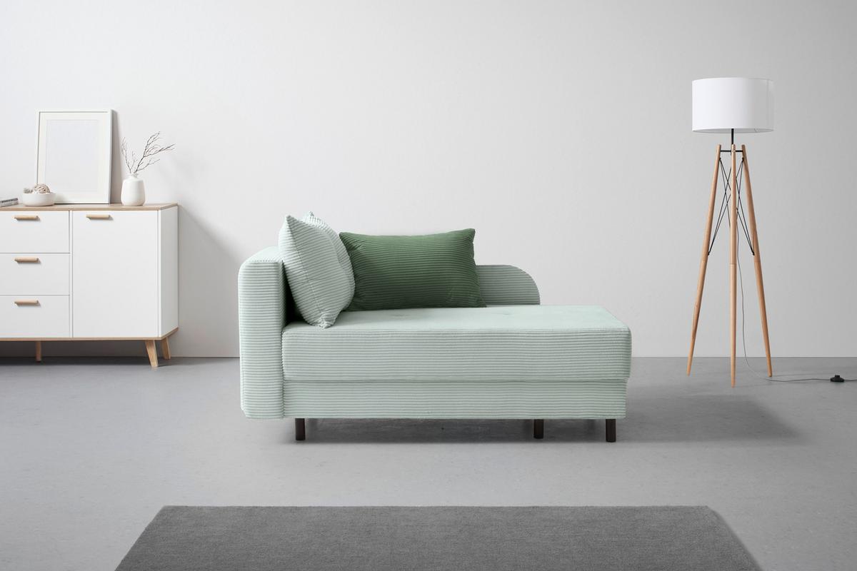 Liege Nova Grau - Schwarz/Grau, MODERN, Holz/Textil (85/62/145cm) - Mömax