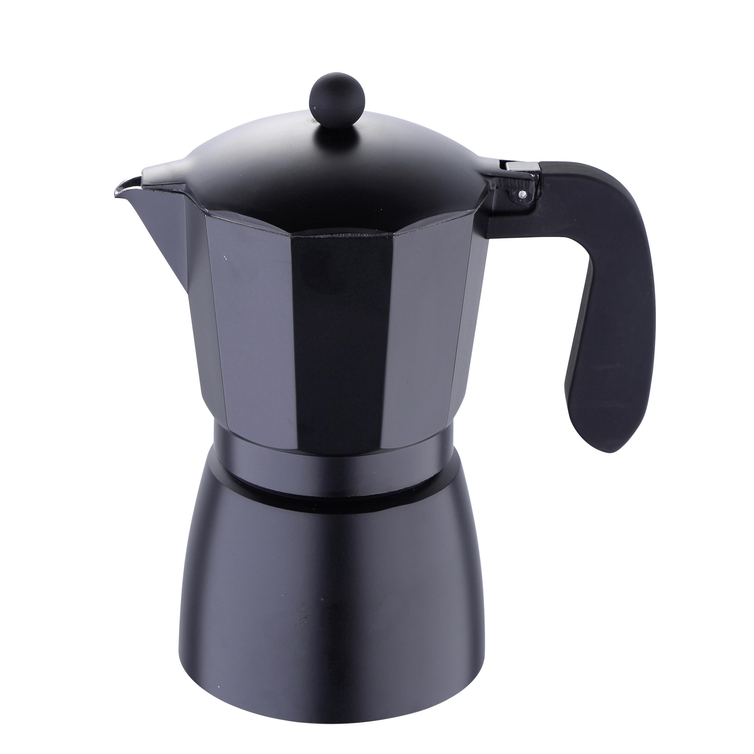 Espressokocher Florencia ca. 360ml - Schwarz, MODERN, Kunststoff/Metall (0.36l)