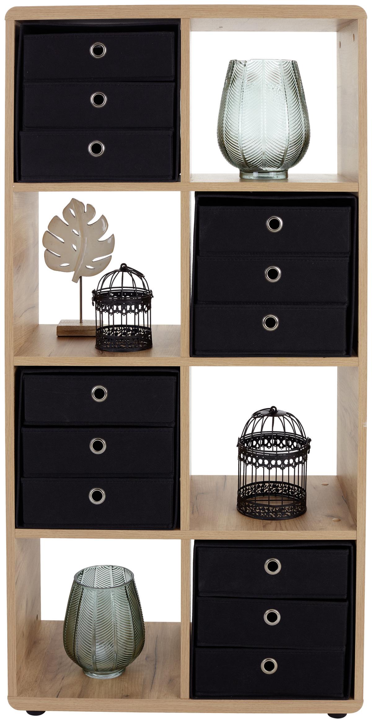 Etajeră Fontana FTR01 - culoare lemn stejar, Modern, material pe bază de lemn (73,2/145/35cm) - Modern Living