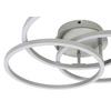 LED-TAKLAMPA ROLAND - silver/nickelfärgad, Modern, metall/plast (47/38,5/8cm) - Mömax