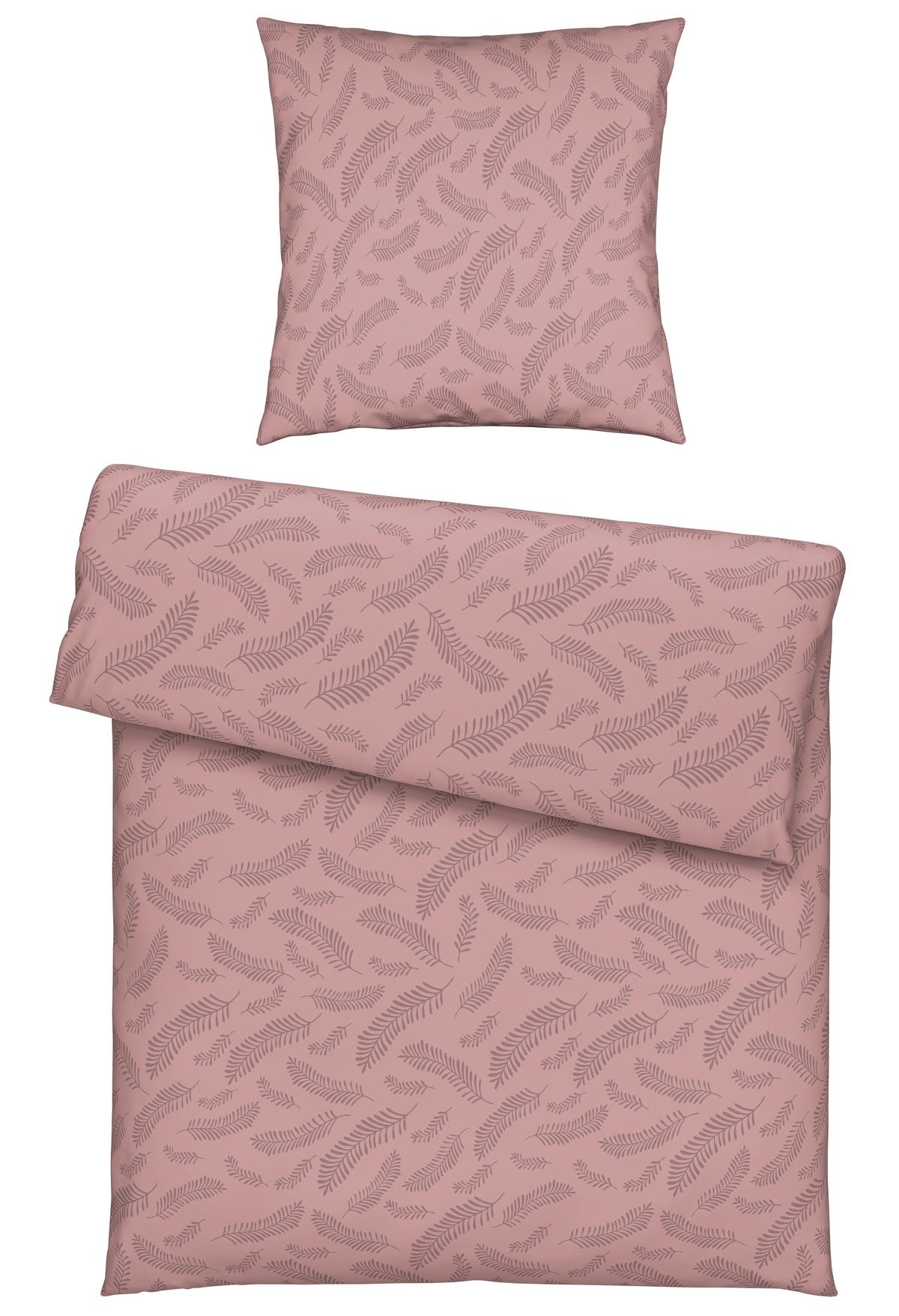 Bettwäsche Ferns Mauve ca. 135x200cm - Mauve, MODERN, Textil (135/200cm) - Mömax