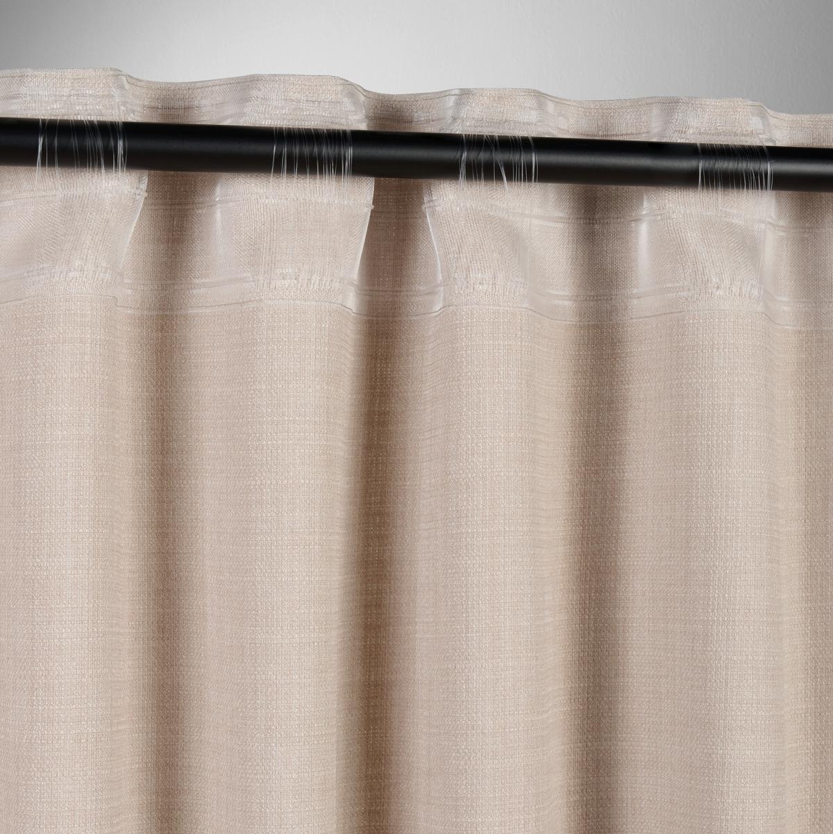 Fertigvorhang Leo Sandfarben ca. 135x300cm - Sandfarben, MODERN, Textil (135/300cm) - Premium Living