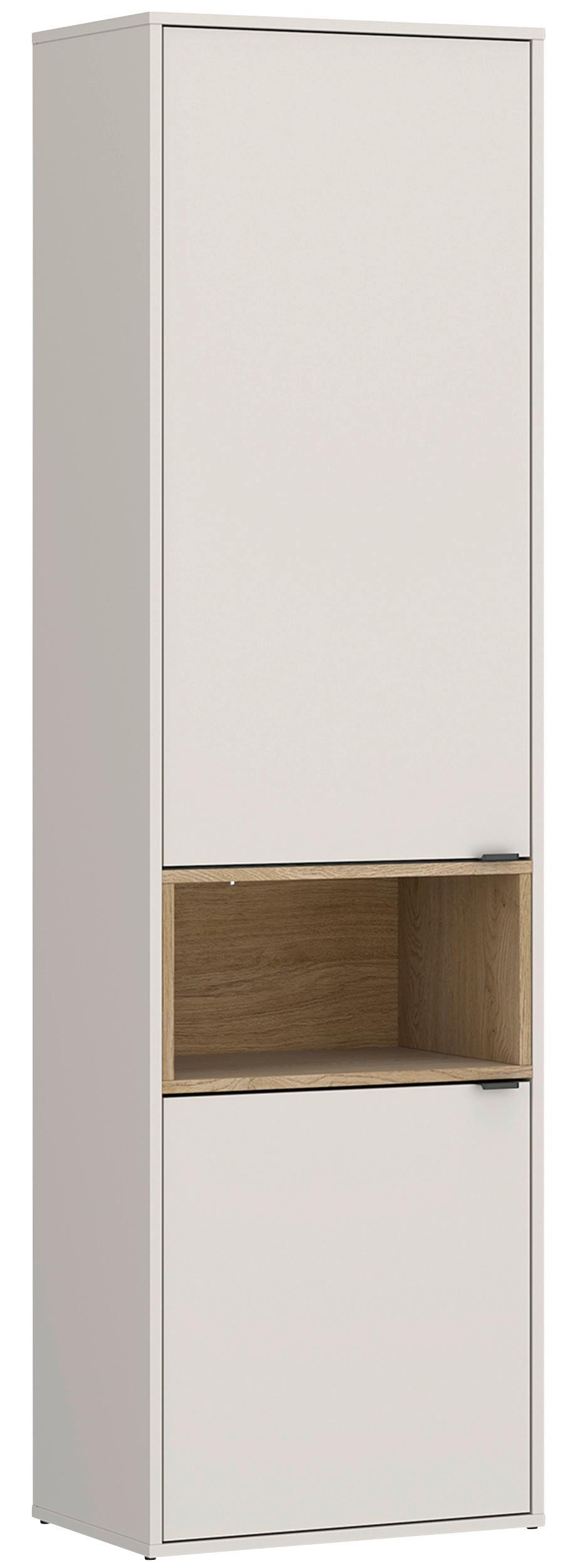 Ormar Samm - boje hrasta/bež, Trend, drvni materijal/metal (53,6/190,5/40cm) - Modern Living