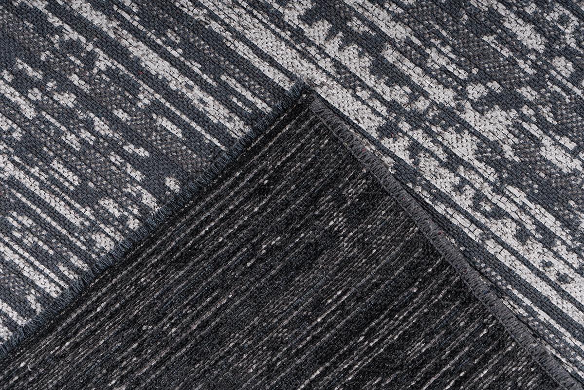 Flachwebeteppich Kalea 125 Grau 80 X 150 Cm - Grau, Basics, Textil (80/150cm) - Kayoom