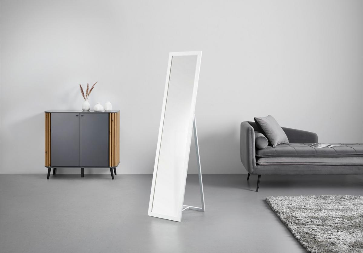 Podno Ogledalo Rio - bijela, Moderno, staklo/drvni materijal (36/156/44cm) - Modern Living