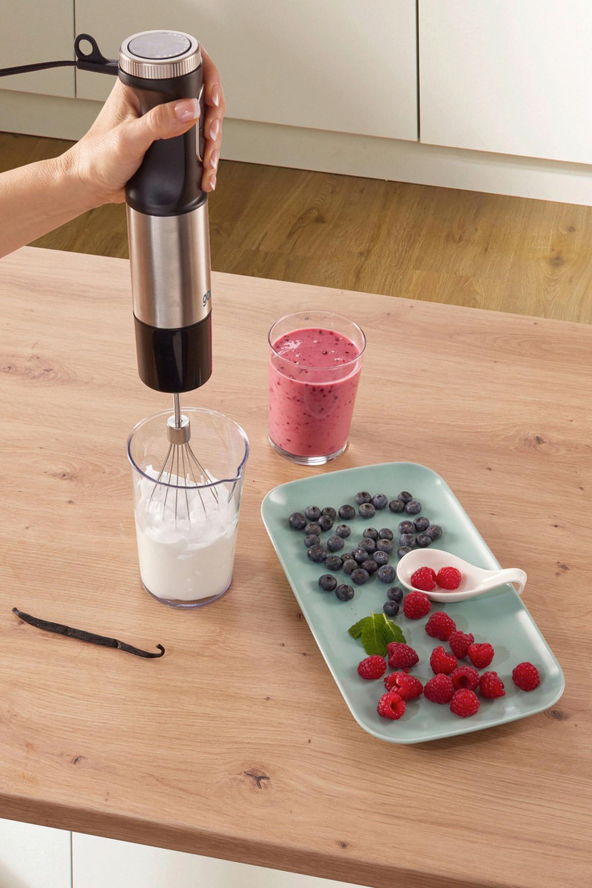 Stabmixer-Set Hbx1000eb - Edelstahlfarben, Trend (6,8/40,7/8,2cm) - Gorenje