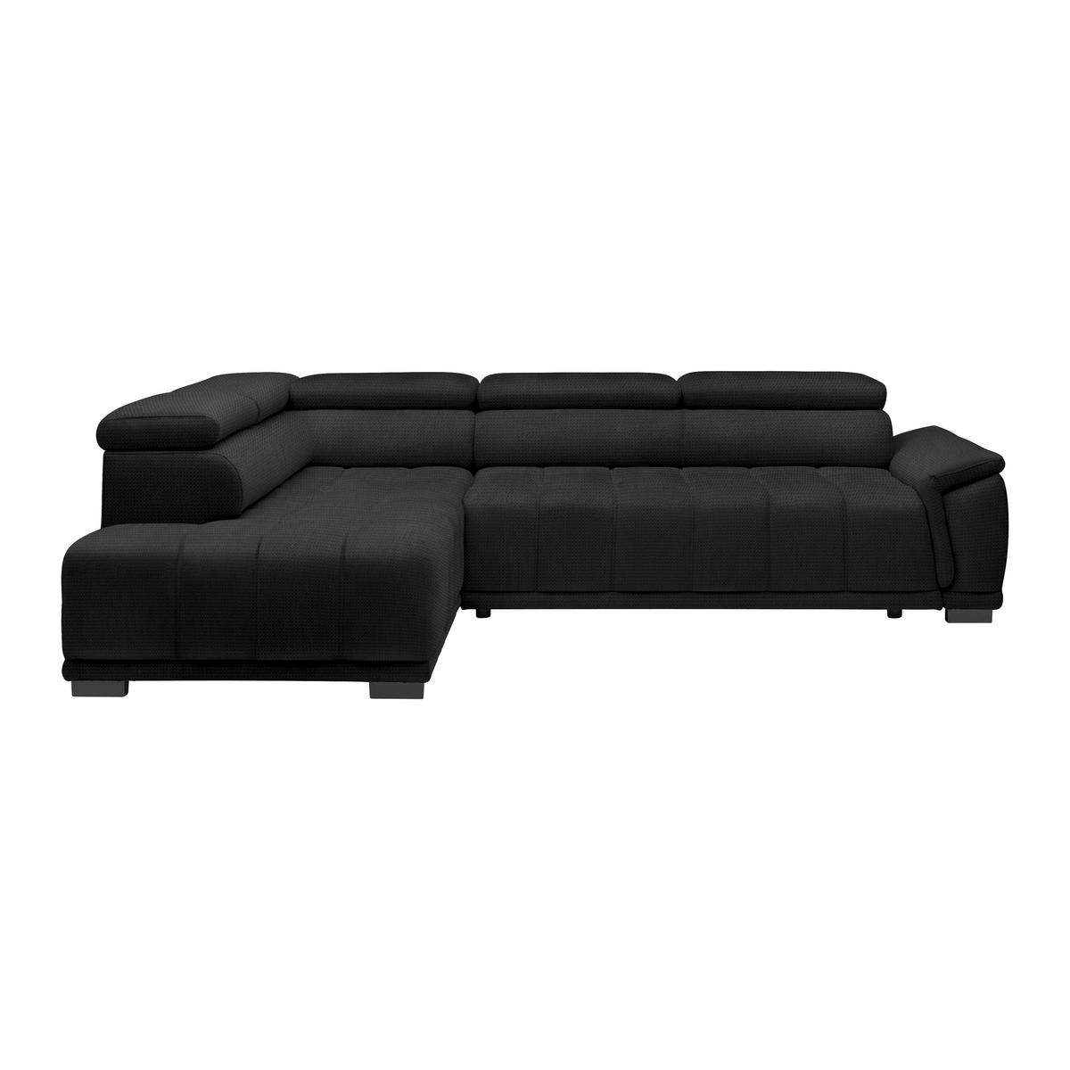 Kutna Garnitura Gremio - crna/antracit, Moderno, tekstil/plastika (206/283cm) - Modern Living