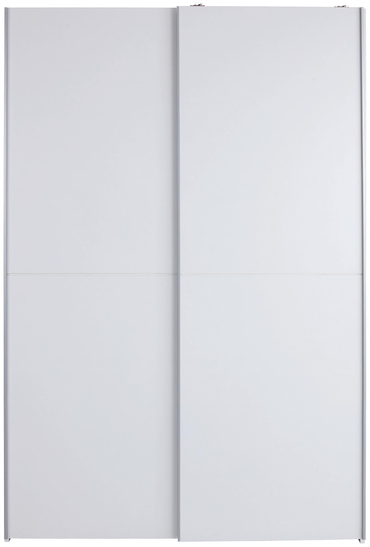 Ormar S Kliznim Vratima Slim - bijela/boje aluminija, Konvencionalno, drvni materijal (125/195,5/38cm) - Modern Living