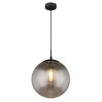 LAMPA WISZĄCA 15830H1 BLAMA - czarny, Design, metal/szkło (30/120cm) - Globo