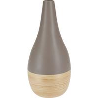 Váza Naturelle - natúr színű/szürke, fa (17/38cm) - Zandiara
