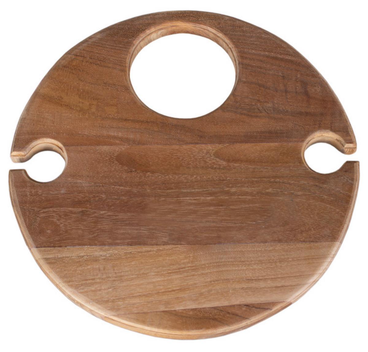 Getränkehalter Woodie Teak - Basics, Holz (31/75cm) - Gardenson