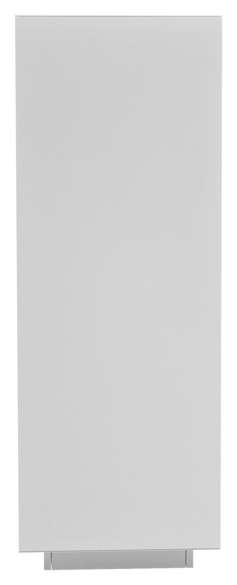 HÖG BYRÅ GIOVANNI - vit/ekfärgad, Modern, trämaterial/trä (120/123/40cm) - Premium Living