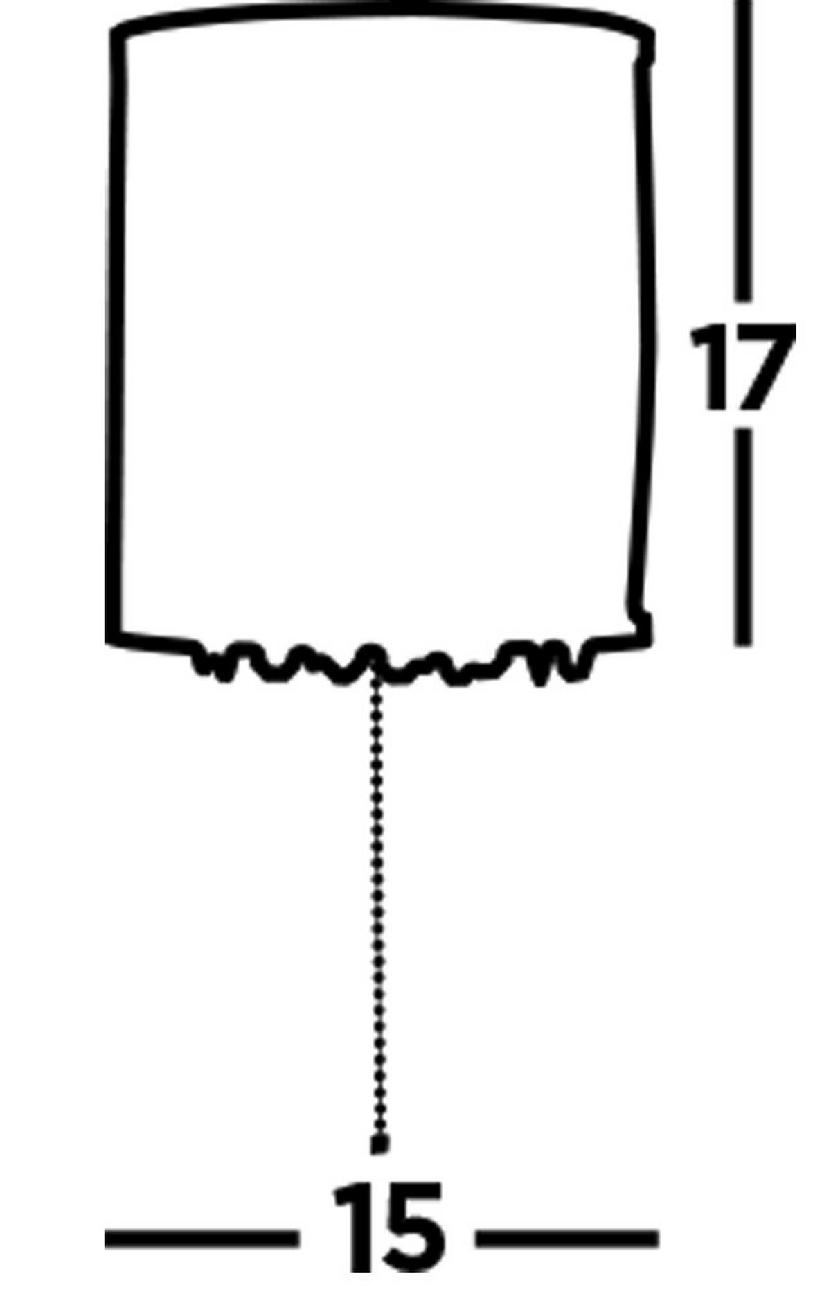 Falilámpa 7222-2cc Elise - krómszínű/átlátszó, Design, fém (15/17cm)