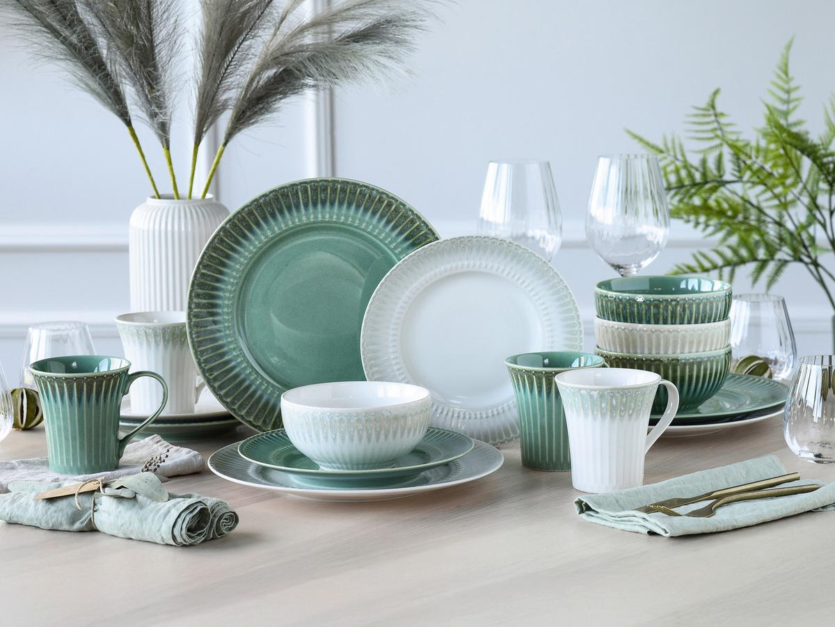 Kombinirani Servis Celadon Mix, 16-Delni - krem barve/biserna, Basics, keramika - Creatable