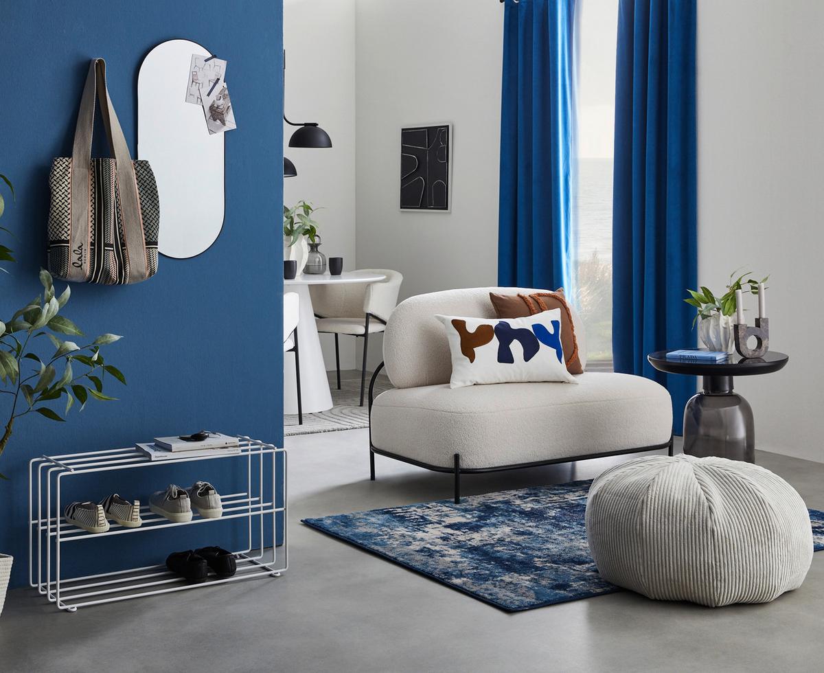 REGAŁ NA BUTY STABILO - biały, Design, metal (73/40/28,5cm) - MID.YOU