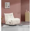 RELAXFÅTÖLJ ALURA - svart/cremefärgad, Modern, metall/trä (90/92/90cm) - Bessagi Home