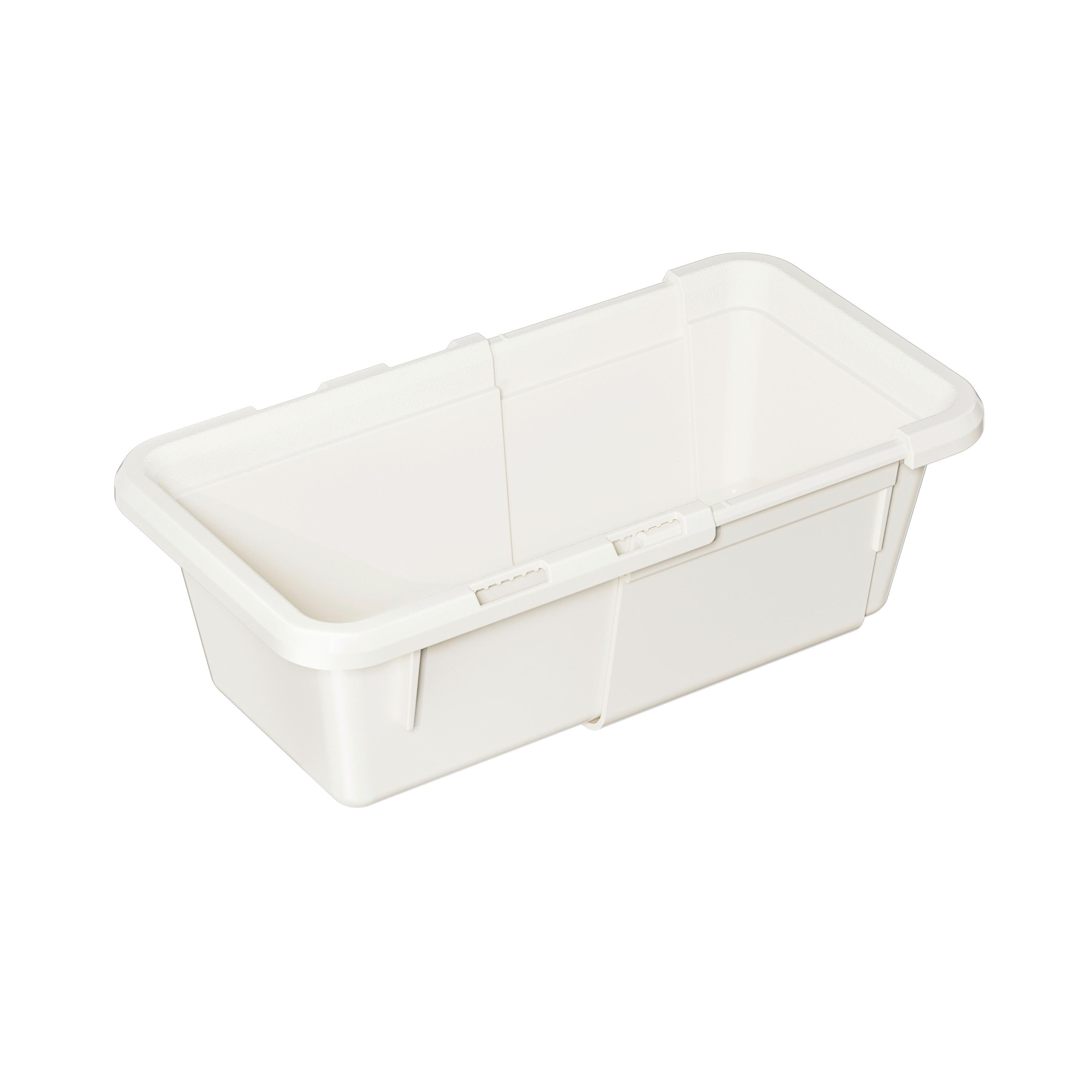 Sistem compartimentare sertare Vario - S - alb, Konventionell, plastic (12,5-17,5/9,5/6cm) - Mömax