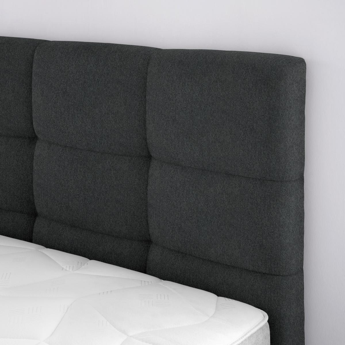 Boxbett Oviedo 180 in Anthrazit ca. 180x200cm - Anthrazit, KONVENTIONELL, Textil/Metall (180/200cm) - Mömax