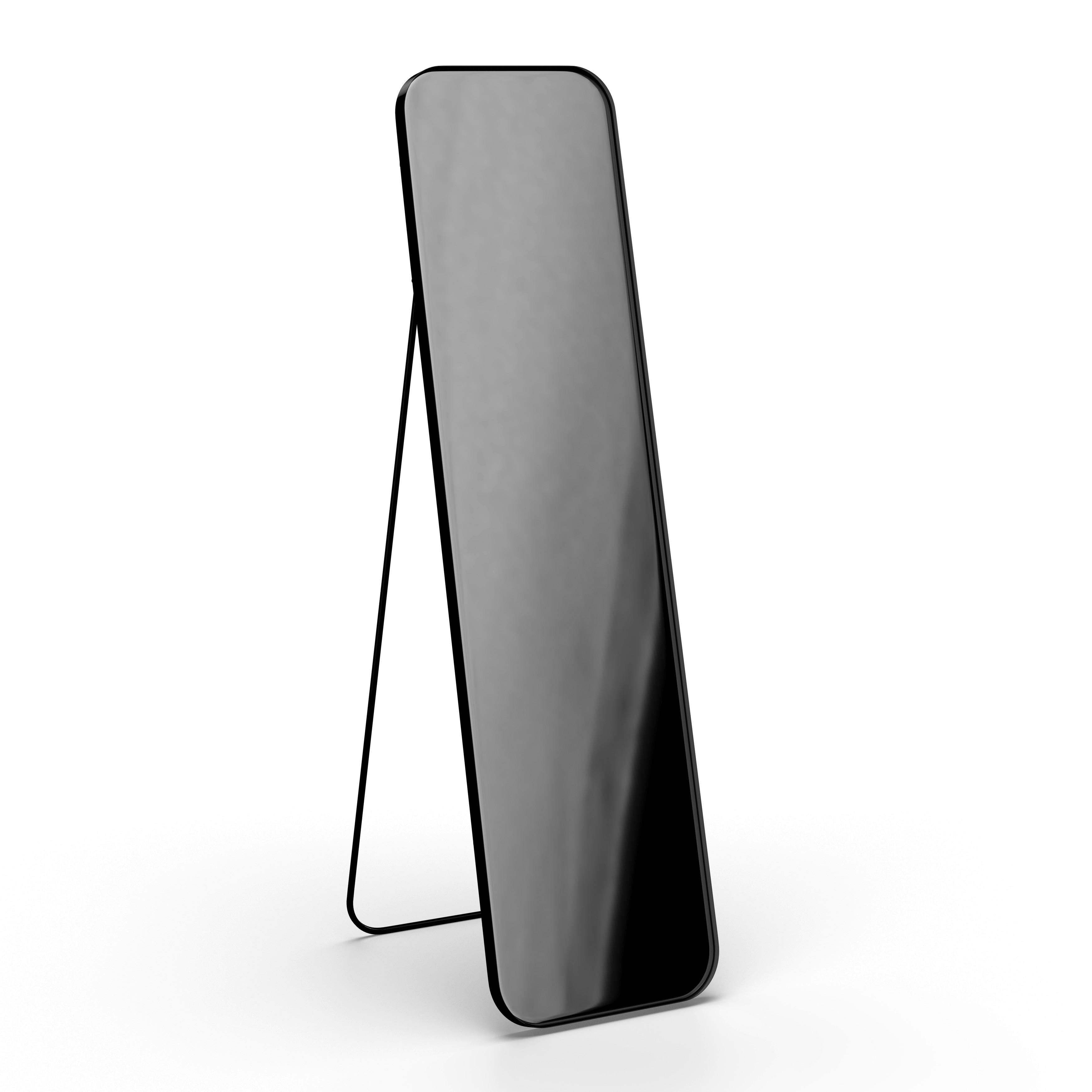 Spiegel Liv Schwarz ca. 41x154x68,5 cm - Schwarz, MODERN, Glas/Metall (41/154/68,5cm) - Bessagi Home