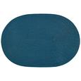 Tischset Billy Petrol Rund/oval - Petrol, Textil - Mömax modern living