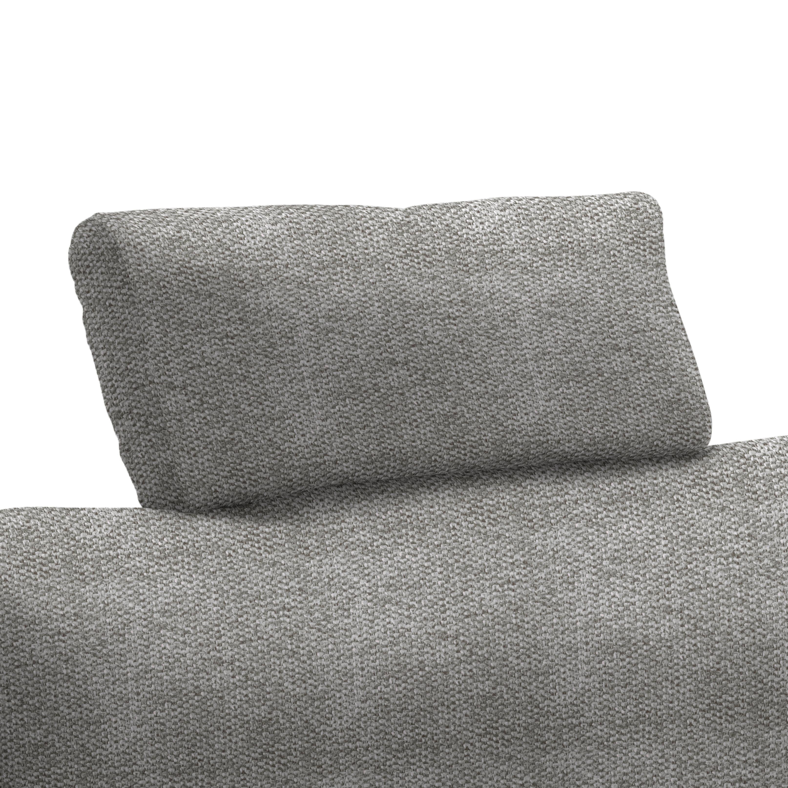 Tetiera LILLE - gri deschis, Modern, textil (58/23/10cm) - Best Price