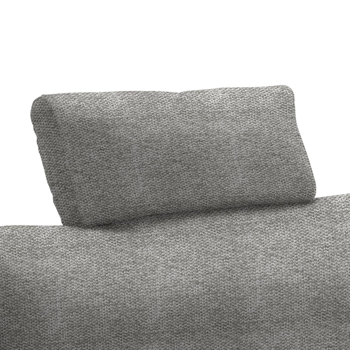 Tetiera LILLE - gri deschis, Modern, textil (58/23/10cm) - Best Price