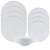 SERVIS PLATINIUM - vit/silver, Klassisk, keramik - Gourmesto