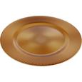 Platzteller Doris - Goldfarben, Glas (34/1,5cm) - Mömax modern living