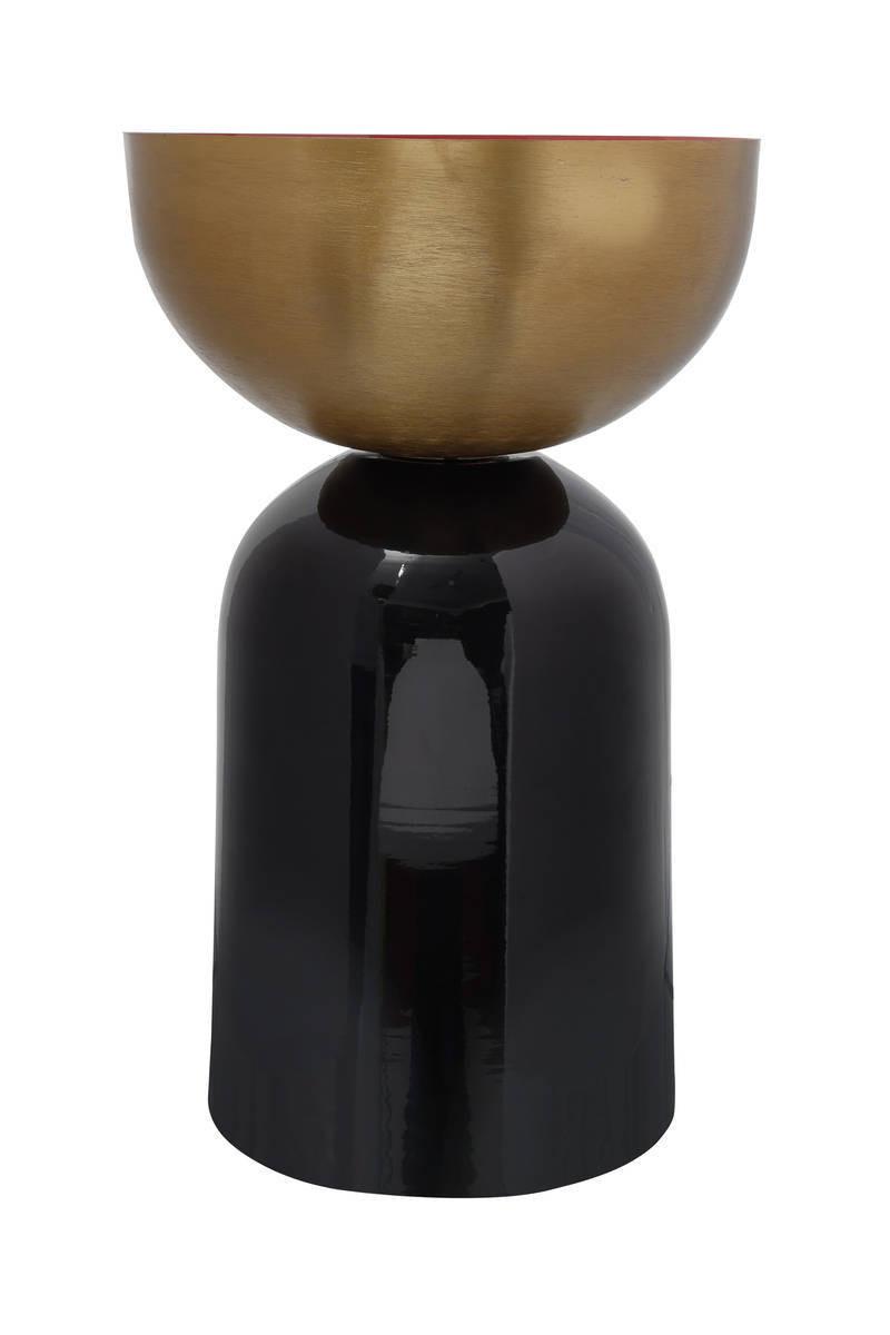 Blumenständer Art Deco Multicolor - Koralle/Goldfarben, Trend, Metall (37/37/59cm) - Kayoom