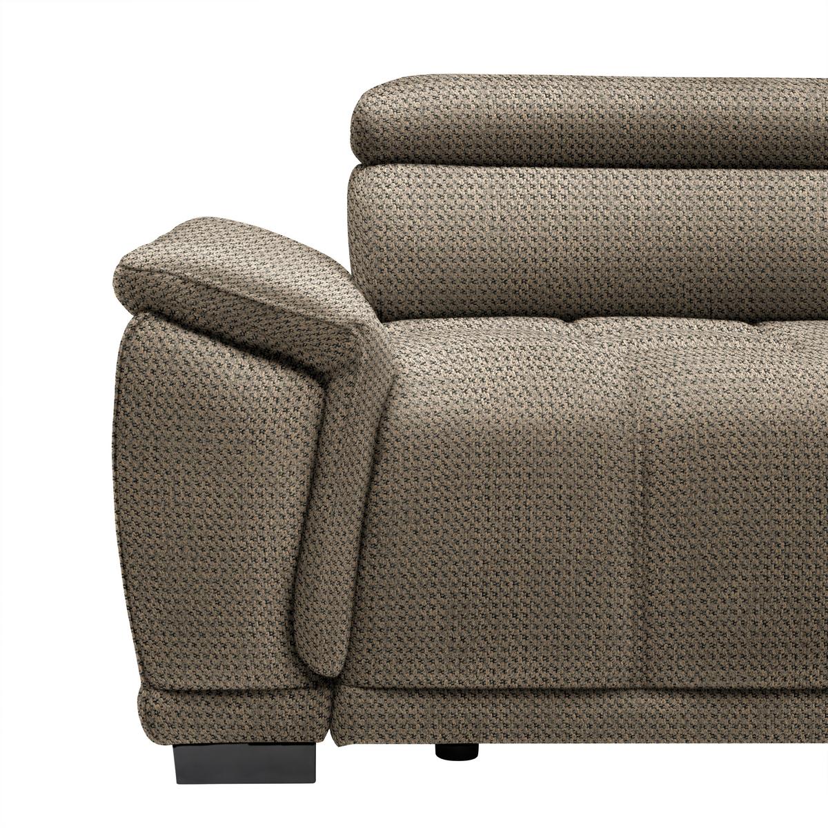 Kutna Garnitura Gremio - bež/crna, Moderno, tekstil/plastika (283/206cm) - Modern Living