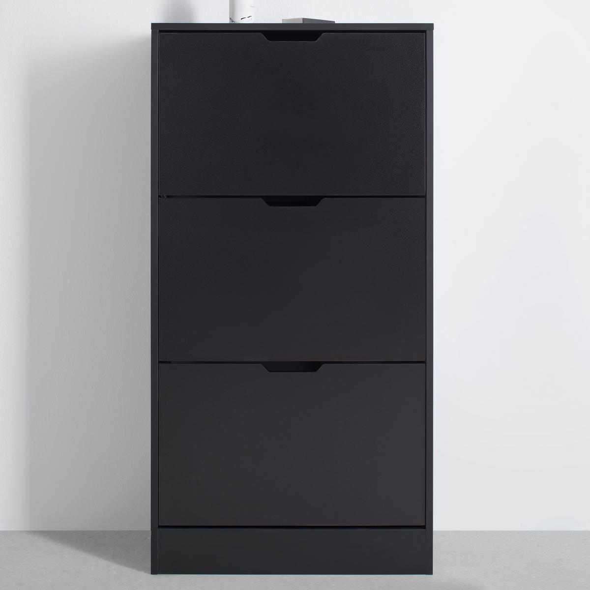 Omarica Za Čevlje Rudi, Črna - črna, Konvencionalno, leseni material (60/118/24cm) - Mömax