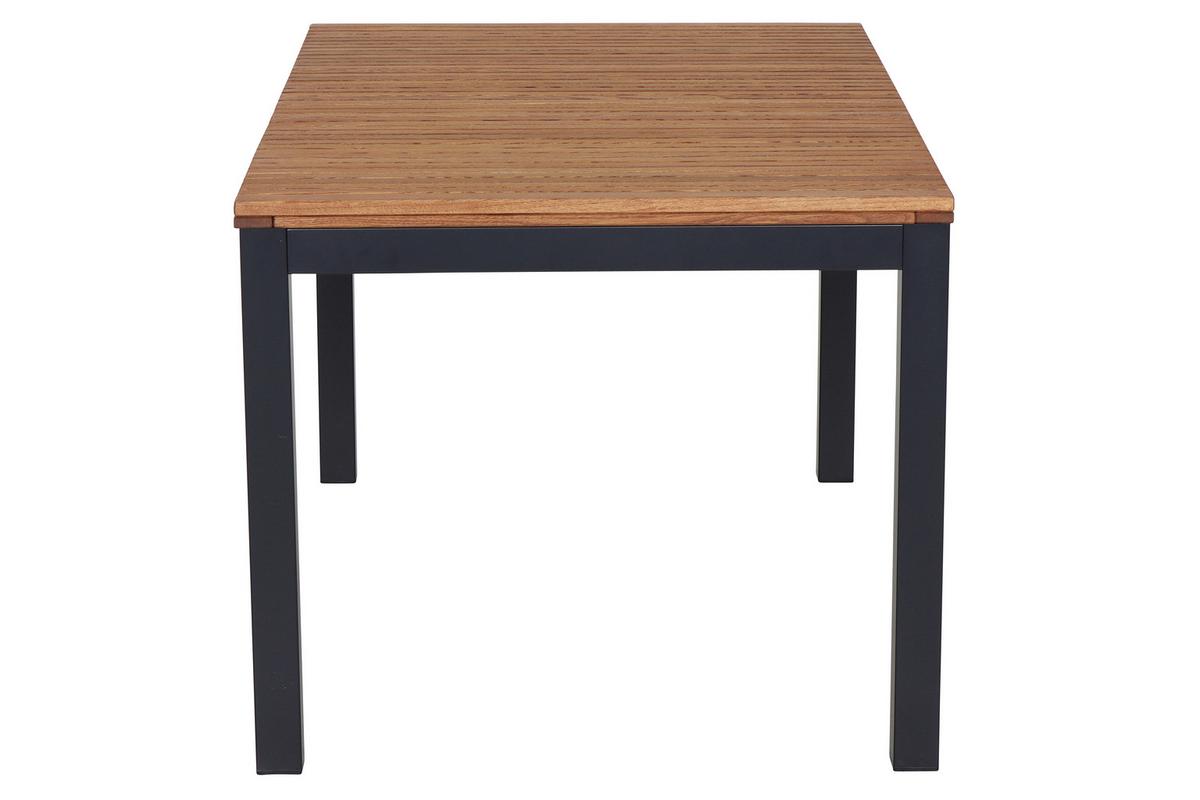 GARTENTISCH N86395 - Anthrazit/Robinienfarben, KONVENTIONELL, Holz/Metall (160/90/76cm) - Siena Garden