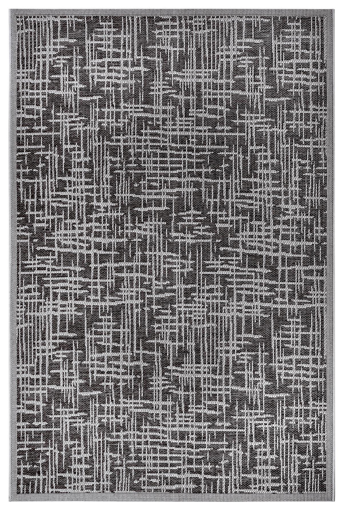 Outdoorteppich Telu Grau/Beige ca. 76x150cm - Beige/Grau, Design, Kunststoff (76/150cm)