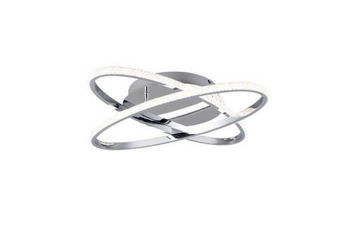 LED-Deckenleucte Lane Chromfarbe max. 27 Watt - Chromfarben, KONVENTIONELL, Metall (58/58/9cm)