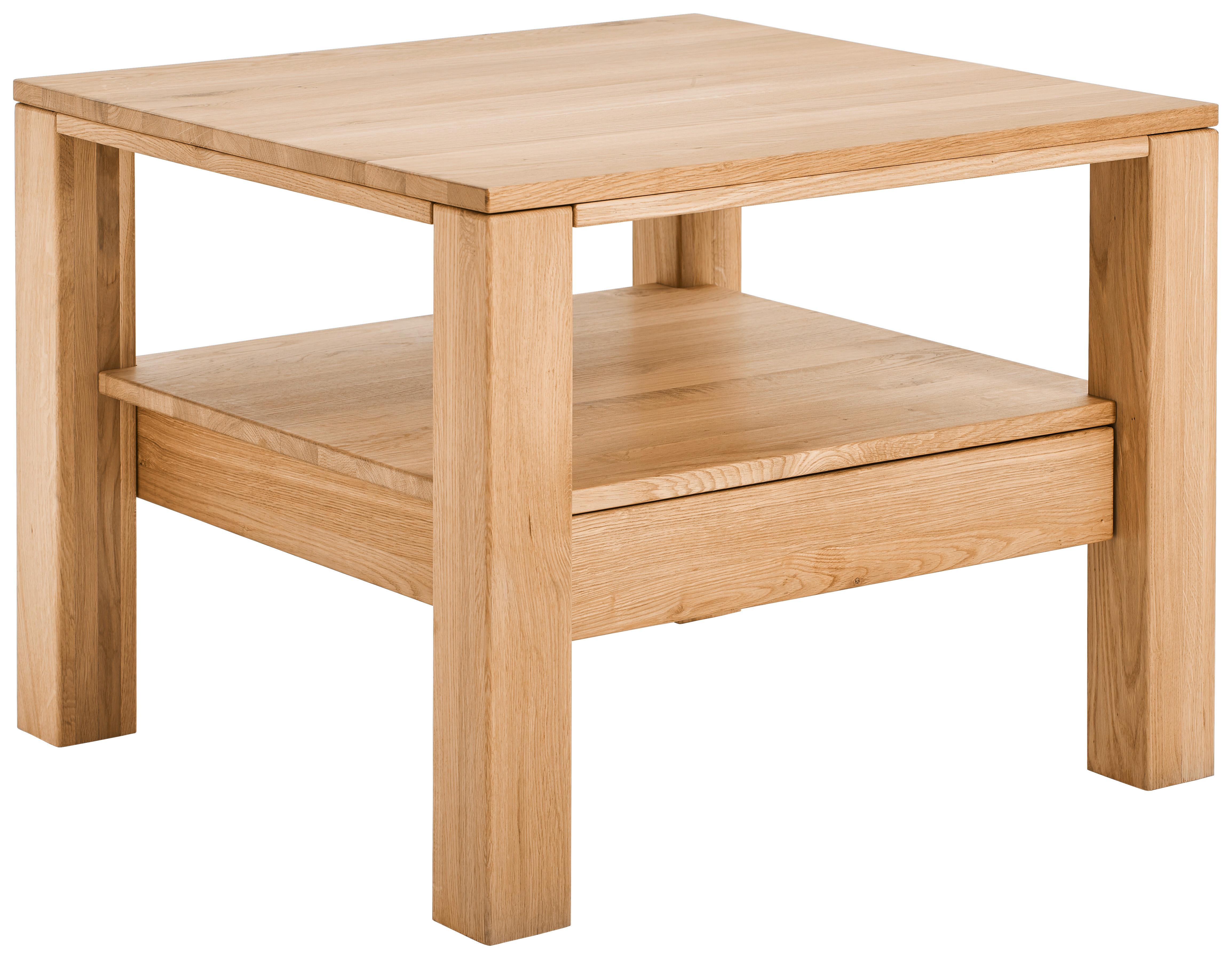 STOLIK KAWOWY PANAMA - kolor bukowy, Natur, drewno (75/75/58cm) - Linea Natura