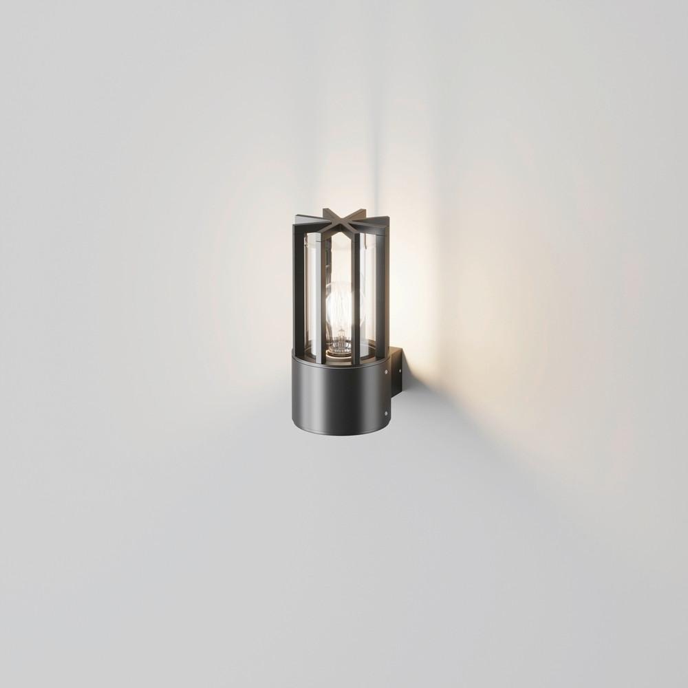 Außenwandleuchte Barrel Graphitfarben max. 15 Watt - Graphitfarben, MODERN, Metall (25/12/15,5cm) - MAYTONI