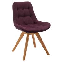 KRZESŁO BELFAST - bordowy, Konventionell, tkanina/drewno (56/84/63cm) - Carryhome