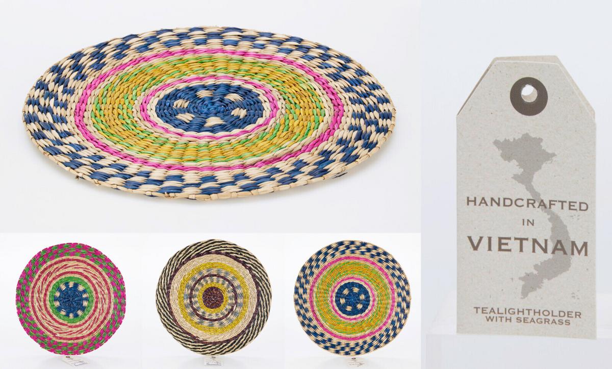 Tányéralátét Lars - többszínű, természetes anyagok