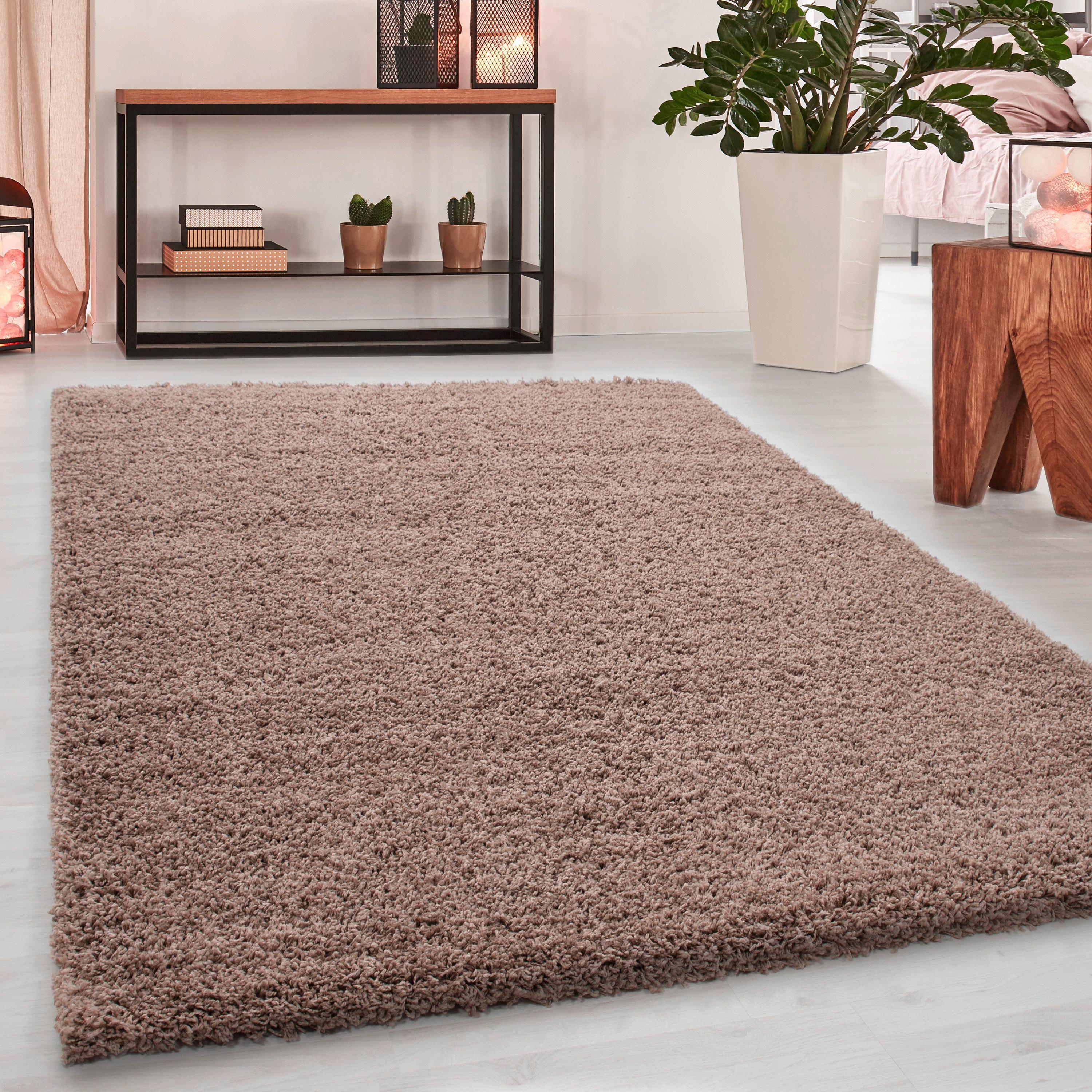 Hochflorteppich Dream Beige ca. 60x110cm - Beige, KONVENTIONELL, Textil (60/110cm) - Novel