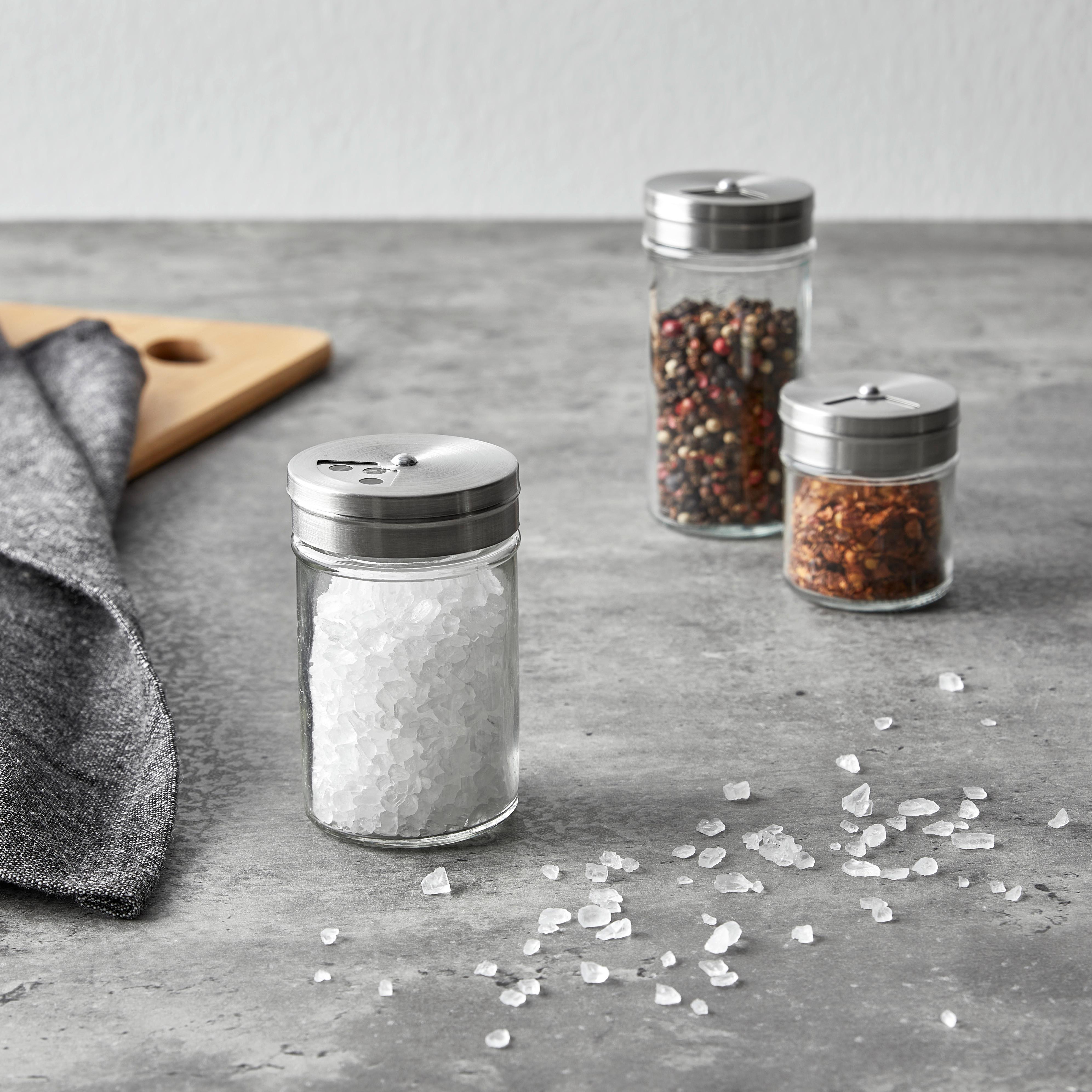 Gewürzdose Gemma Klar ca. 120ml - Klar/Silberfarben, KONVENTIONELL, Glas (4,8/10cm) - Mömax