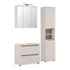 SPEGELSKÅP MALLORCA -EXKLUSIV- - svart/ekfärgad, Modern, metall/trämaterial (70/70/20cm) - Based