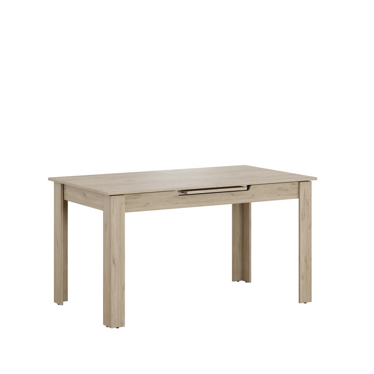 Ausziehtisch Andorra Eiche Artisan - Eiche Artisan, MODERN, Holzwerkstoff (140-180/80/75cm) - Mömax