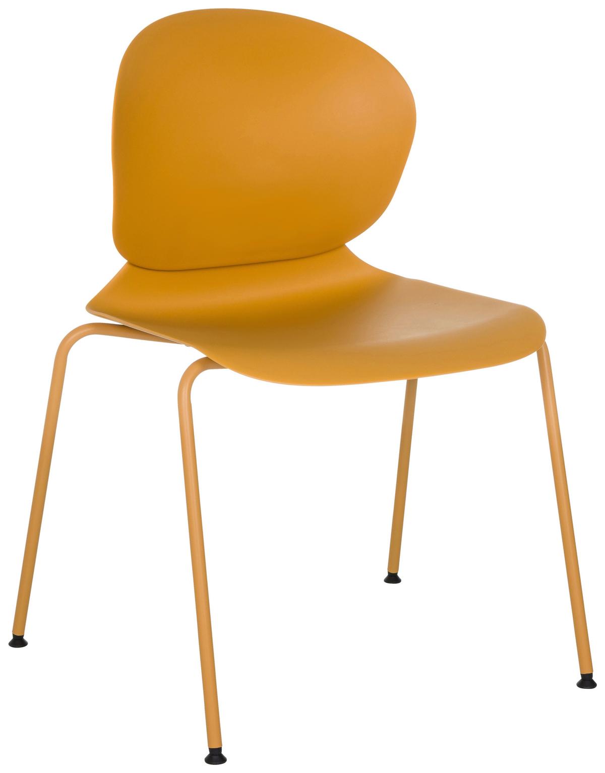 Konferenčni Stol T36 Vi, Rumena - rumena, Moderno, kovina/umetna masa (56/80/54cm) - MID.YOU