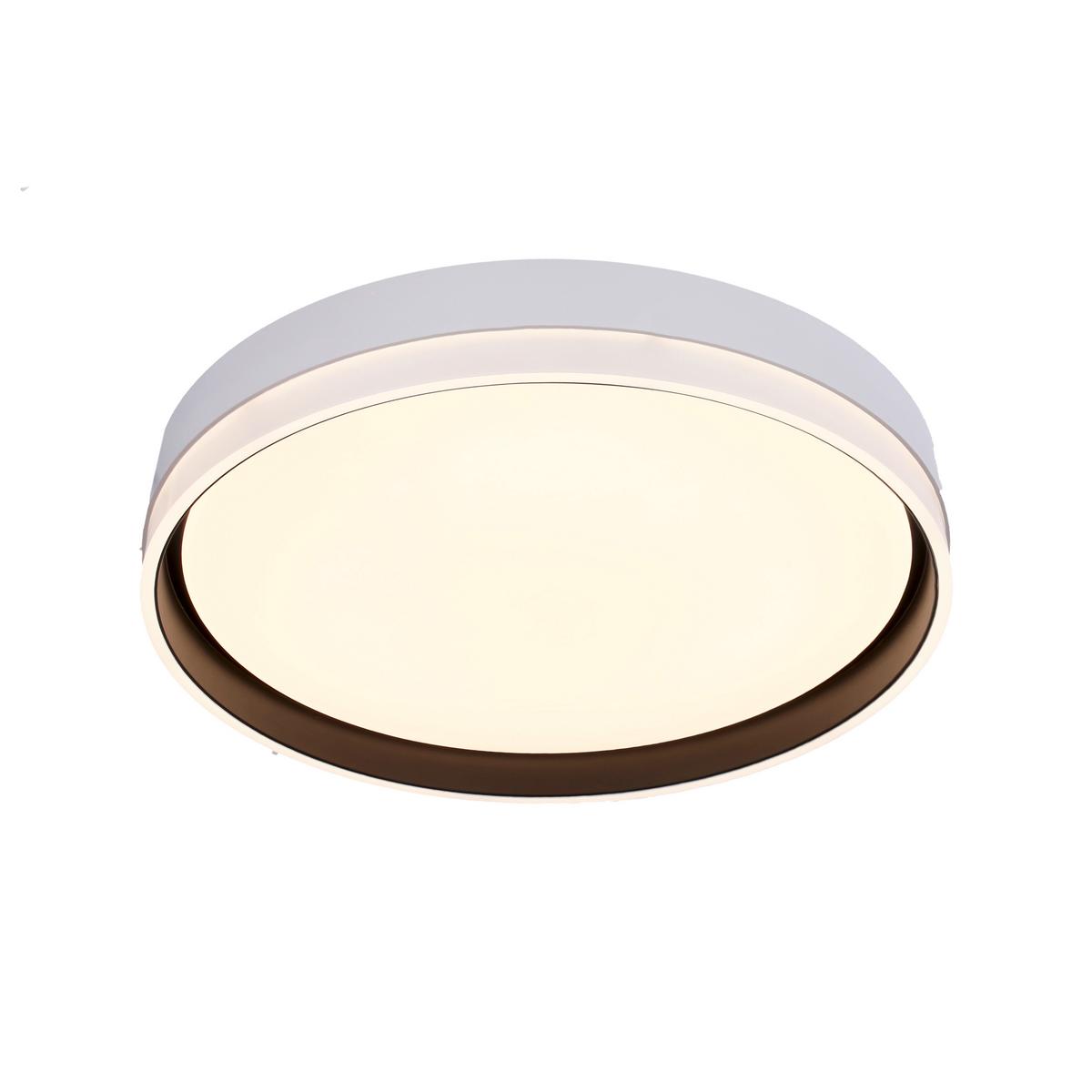Led Stropna Svjetiljka Florida - bijela/crna, Konvencionalno, metal/plastika (40/40/7.5cm)