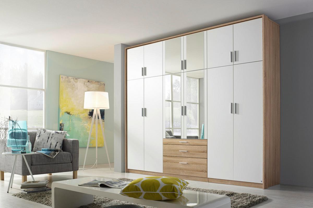 Ormar S Klasičnim Vratima Hildesheim - bijela/prozirno, Design, staklo/drvni materijal (275/231/56cm) - Modern Living