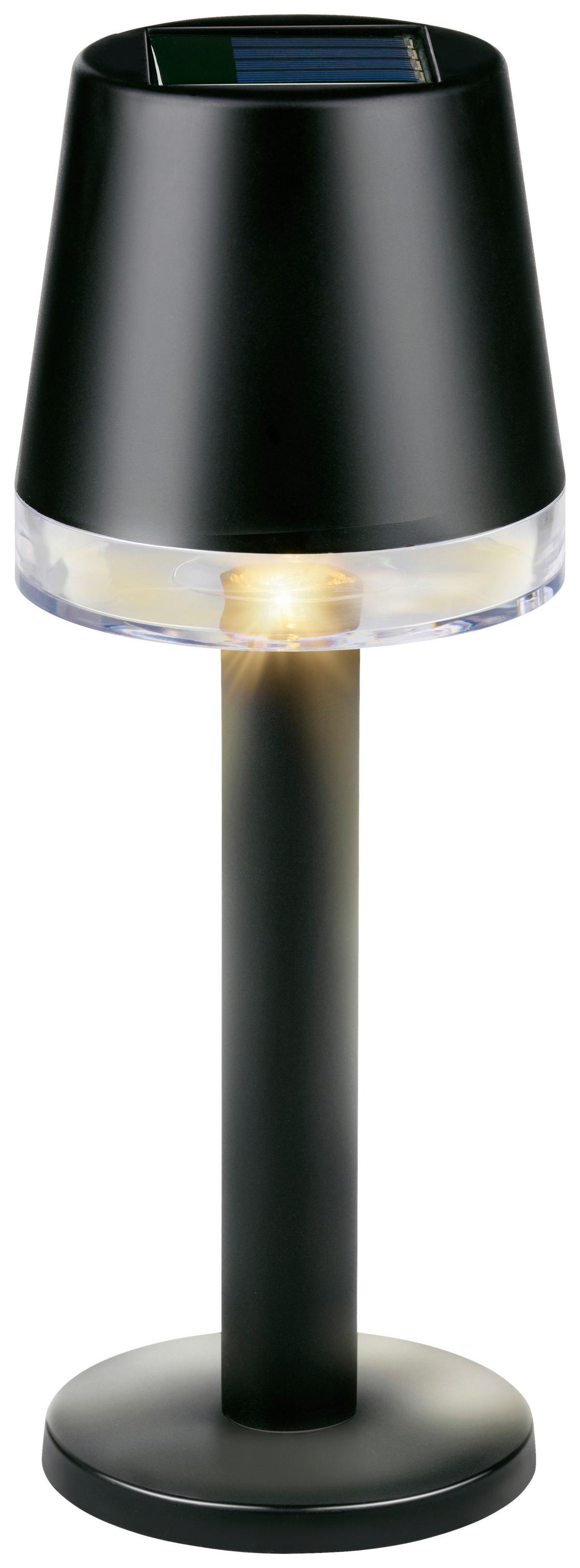 Solarleuchte Table Light Schwarz - Schwarz, Basics, Kunststoff (8/8/21.3cm) - Grundig